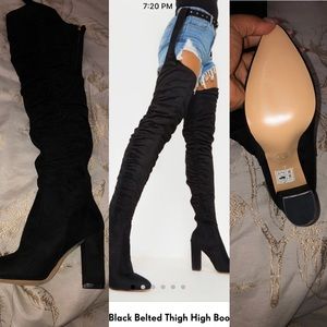 Thigh High cowboy chapped boots